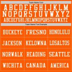 Personalized Orange White Mesh Authentic Throwback Football Jersey Team Custom Name and Number