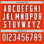 Personalized Orange White-Navy Authentic Baseball Jersey Team Custom Name and Number