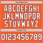 Personalized Orange White-Navy Authentic Sleeveless Baseball Jersey