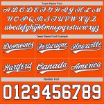 Personalized Orange White-Navy Authentic Throwback Basketball Shorts Team Custom Name and Number