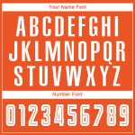Personalized Orange White-Navy Sublimation Fade Fashion Soccer Uniform Jersey Team Custom Name and Number
