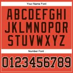 Personalized Orange White Pinstripe Brown Authentic Basketball Jersey Team Custom Name and Number