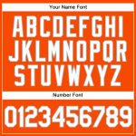 Personalized Orange White Pinstripe Gray Authentic Baseball Jersey