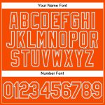 Personalized Orange White Pinstripe Gray Authentic Baseball Jersey Team Custom Name and Number