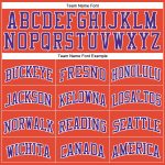 Personalized Orange White Pinstripe Purple Authentic Basketball Jersey Team Custom Name and Number