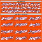 Personalized Orange White-Purple Authentic Fade Fashion Baseball Jersey Team Custom Name and Number