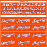Personalized Orange White-Purple Authentic Sleeveless Baseball Jersey Team Custom Name and Number
