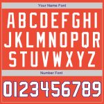 Personalized Orange White-Purple Authentic Throwback Basketball Jersey Team Custom Name and Number