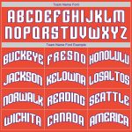 Personalized Orange White-Purple Authentic Throwback Basketball Jersey Team Custom Name and Number