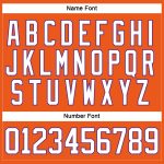 Personalized Orange White-Purple Hockey Lace Neck Jersey Team Custom Name and Number