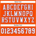 Personalized Orange White-Purple Mesh Authentic Football Jersey
