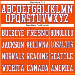 Personalized Orange White-Purple Mesh Authentic Football Jersey