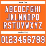 Personalized Orange White-Purple Mesh Authentic Football Jersey Team Custom Name and Number