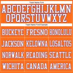 Personalized Orange White-Purple Mesh Authentic Football Jersey Team Custom Name and Number