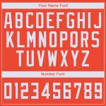 Personalized Orange White Round Neck Basketball Jersey