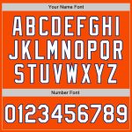 Personalized Orange White-Royal Authentic Baseball Jersey Team Custom Name and Number