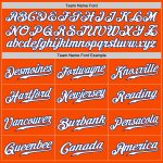 Personalized Orange White-Royal Authentic Fade Fashion Baseball Jersey Team Custom Name and Number
