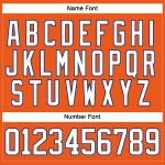 Personalized Orange White-Royal Hockey Lace Neck Jersey Team Custom Name and Number
