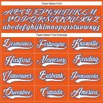 Personalized Orange White-Royal Hockey Lace Neck Jersey Team Custom Name and Number