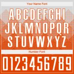 Personalized Orange White Sublimation Soccer Uniform Jersey Team Custom Name and Number