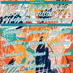 Personalized Orange White-Teal 3D Pattern Abstract Hawaii Plant Graffiti Grunge Art Authentic Basketball Jersey Team Custom Name and Number