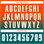 Personalized Orange White-Teal Sublimation Long Sleeve Fade Fashion Soccer Uniform Jersey Team Custom Name and Number