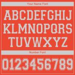 Personalized Orange White V-Neck Basketball Jersey Team Custom Name and Number