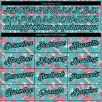 Personalized Panther Blue Black 3D Pattern Design Tropical Hawaii Flamingo Performance T-Shirt Team Custom Name and Number