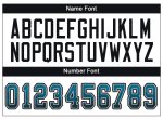 Personalized Panther Blue Black-Gray Mesh Drift Fashion Football Jersey Team Custom Name and Number