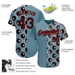 Personalized Panther Blue Black-Red 3D Pattern Design Billiards Snooker 8 Ball Authentic Baseball Jersey Team Custom Name and Number