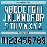 Personalized Panther Blue Black-White 3D Pattern Design Gradient Style Twinkle Star Authentic Baseball Jersey Team Custom Name and Number