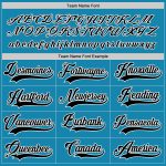 Personalized Panther Blue Black-White Hockey Jersey Team Custom Name and Number