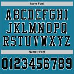 Personalized Panther Blue Black-White Mesh Authentic Football Jersey Team Custom Name and Number