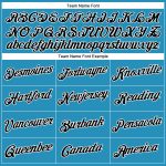 Personalized Panther Blue Black-White Performance T-Shirt Team Custom Name and Number