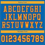 Personalized Panther Blue Gold-Red Mesh Authentic Football Jersey