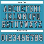 Personalized Panther Blue Gray-Black Mesh Authentic Football Jersey Team Custom Name and Number
