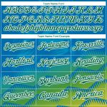Personalized Panther Blue Kelly Green-White 3D Pattern Design Animal Lion Authentic Baseball Jersey Team Custom Name and Number