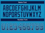 Personalized Panther Blue Navy-White Mesh Drift Fashion Football Jersey Team Custom Name and Number