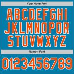 Personalized Panther Blue Orange-White Performance Vapor Golf Polo Shirt Team Custom Name and Number
