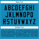 Personalized Panther Blue Panther Blue-Black Mesh Authentic Football Jersey Team Custom Name and Number