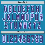 Personalized Panther Blue Purple-White Hockey Jersey Team Custom Name and Number