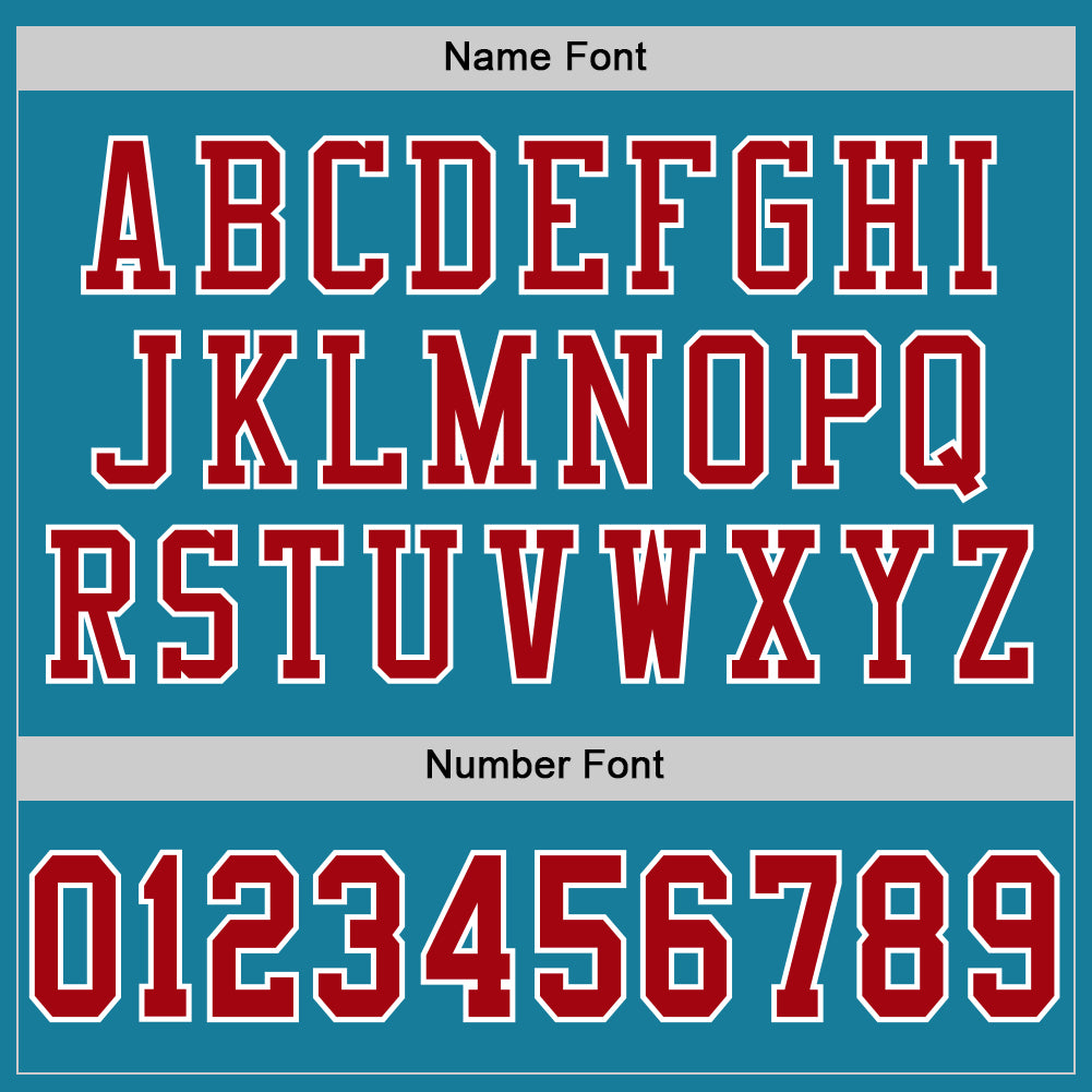 Personalized Panther Blue Red-White Mesh Authentic Football Jersey Personalized Panther Blue Red-White Mesh Authentic Football Jersey - Image 4
