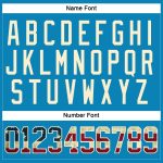 Personalized Panther Blue Vintage USA Flag Black-Cream Hockey Lace Neck Jersey Team Custom Name and Number