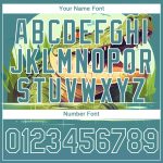 Personalized Panther Blue White 3D Pattern Design Crocodile Performance T-Shirt Team Custom Name and Number