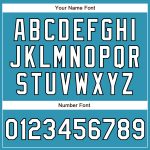 Personalized Panther Blue White-Black Authentic Baseball Jersey Team Custom Name and Number