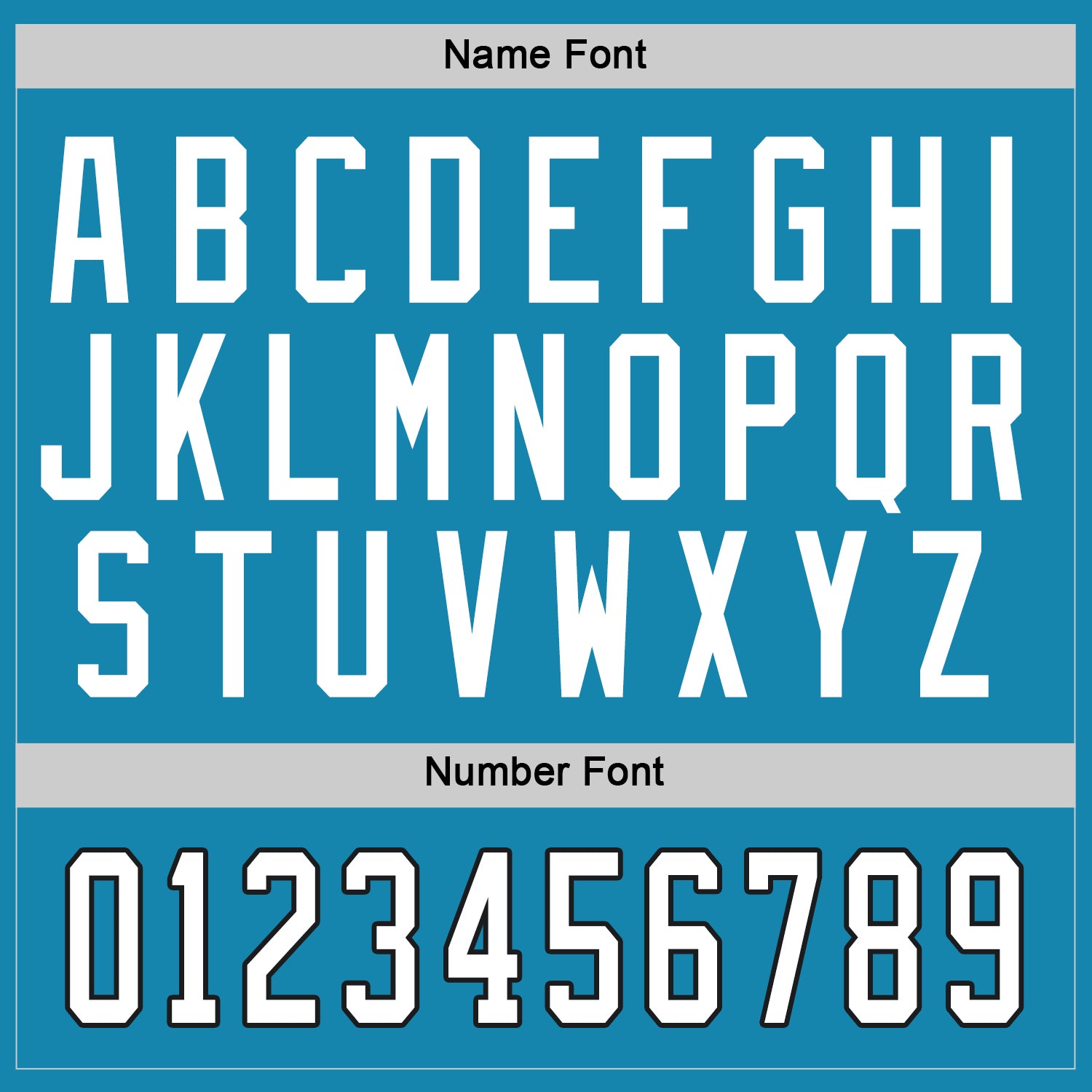 Personalized Panther Blue White-Black Hockey Jersey Team Custom Name and Number Personalized Panther Blue White-Black Hockey Jersey Team Custom Name and Number - Image 5