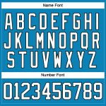 Personalized Panther Blue White-Black Hockey Lace Neck Jersey Team Custom Name and Number