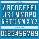 Personalized Panther Blue White-Black Mesh Authentic Football Jersey Team Custom Name and Number