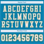 Personalized Panther Blue White-Gold Mesh Authentic Football Jersey Team Custom Name and Number
