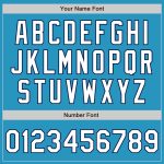 Personalized Panther Blue White-Navy 3 Colors Arm Shapes Authentic Baseball Jersey Team Custom Name and Number